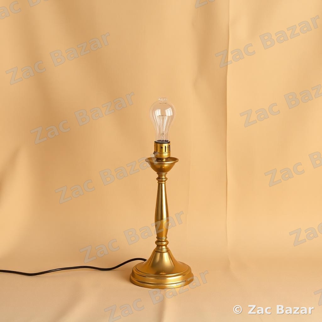 Lampe vintage en laiton